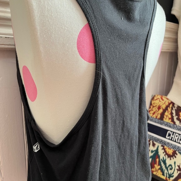 Black Volcom Skate Racerback Tank - Picture 2 of 3